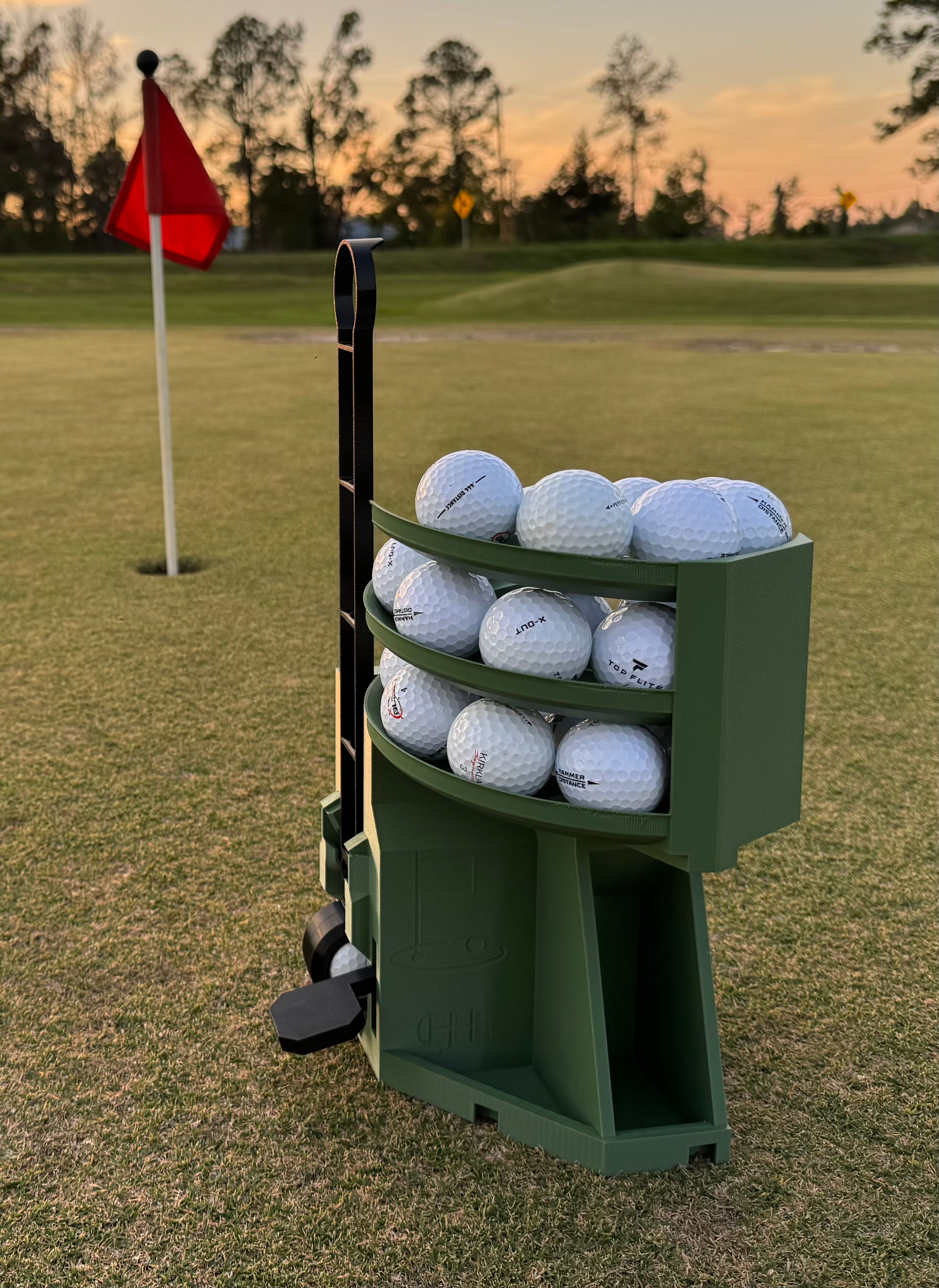 Custom Golf Ball Dispenser - Logo Embedding Available