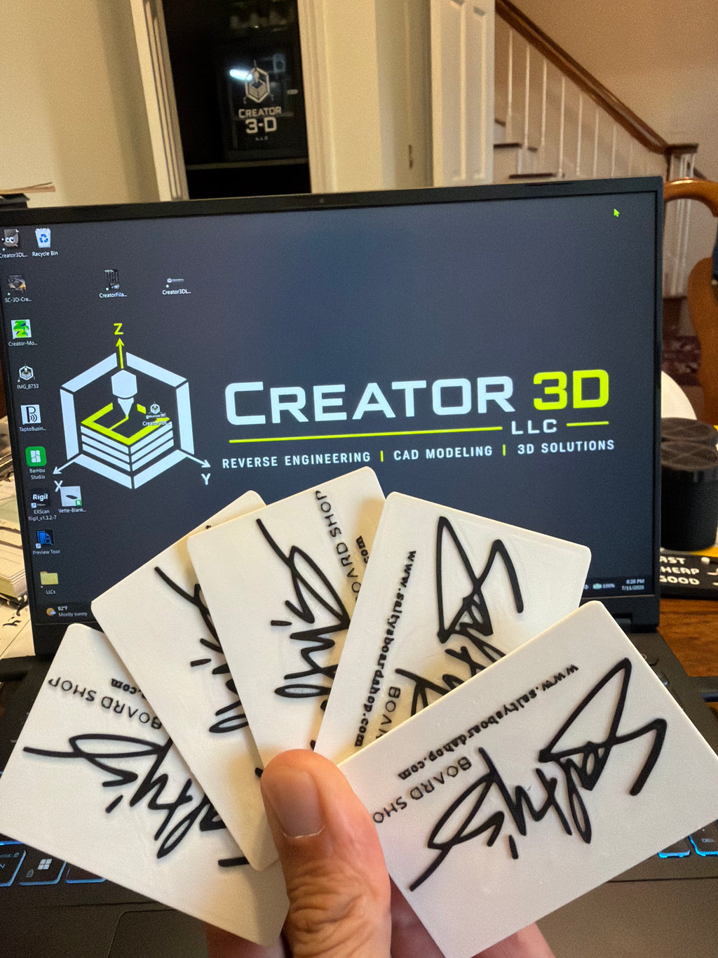 “TAP TO BUSINESS” | Custom 3D Printed NFC Business Card | Personalized Tap Card