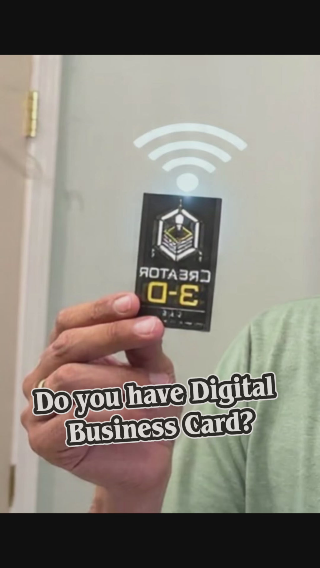 “TAP TO BUSINESS” | Custom 3D Printed NFC Business Card | Personalized Tap Card
